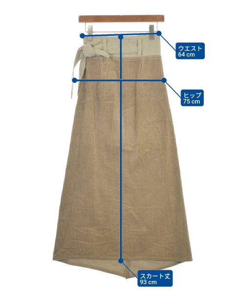 DRIES VAN NOTEN（ドリスヴァンノッテン）ロング・マキシ丈スカート ベージュ サイズ:38(S位) レディース/2200654154021