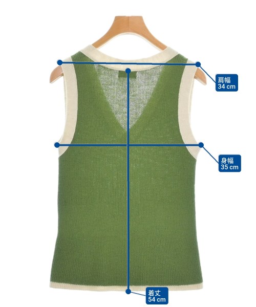 DRIES VAN NOTEN（ドリスヴァンノッテン）ベスト/ノースリーブ 緑 サイズ:XS レディース/2200656061044