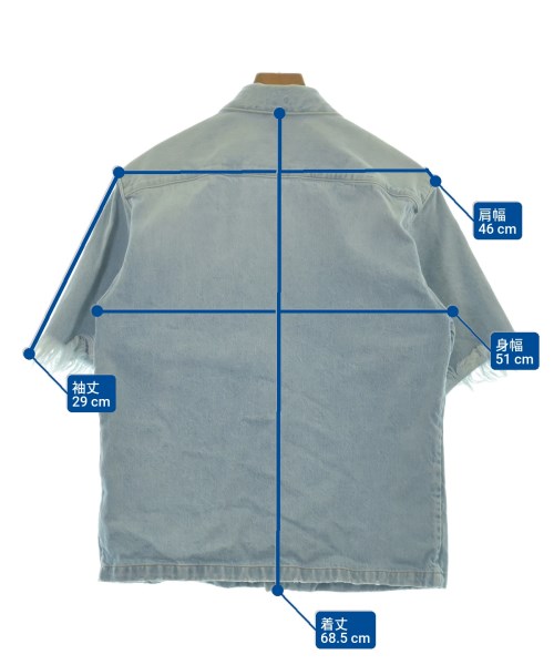 DRIES VAN NOTEN（ドリスヴァンノッテン）カジュアルシャツ 青 サイズ:48(L位) メンズ/2200656399123