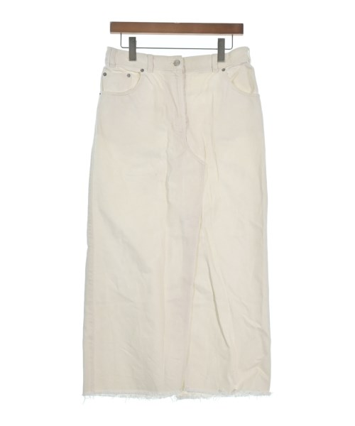 DRIES VAN NOTEN(ドリスヴァンノッテン)ロング・マキシ丈スカート 白 サイズ:38(S位)/2200653988115