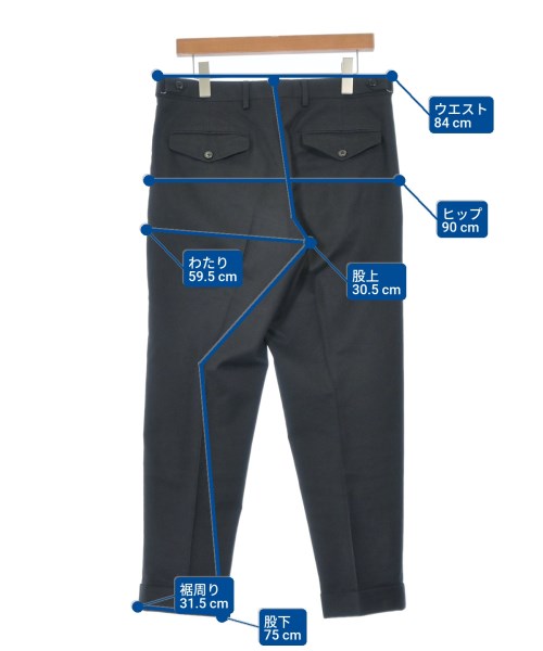 DRIES VAN NOTEN（ドリスヴァンノッテン）スラックス 黒 サイズ:48(L位) メンズ/2200656735563