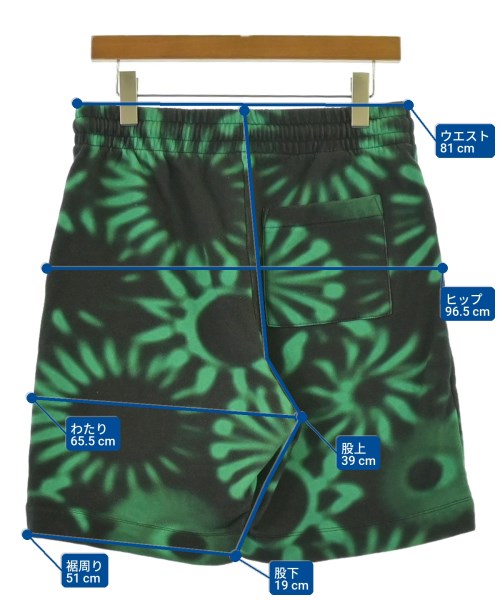 DRIES VAN NOTEN（ドリスヴァンノッテン）ショートパンツ 緑 サイズ:M メンズ/2200658100079