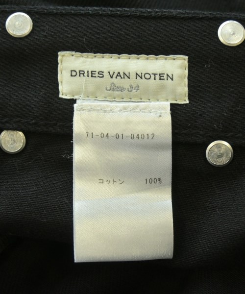 DRIES VAN NOTEN（ドリスヴァンノッテン）デニムパンツ 黒 サイズ:34(L位) レディース/2200656341030