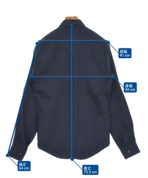 DRIES VAN NOTEN（ドリスヴァンノッテン）カジュアルシャツ 紺 サイズ:44(S位) メンズ/2200659631022