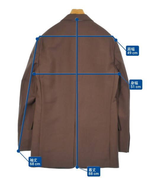 DRIES VAN NOTEN（ドリスヴァンノッテン）テーラードジャケット 茶 サイズ:M メンズ/2200662234012