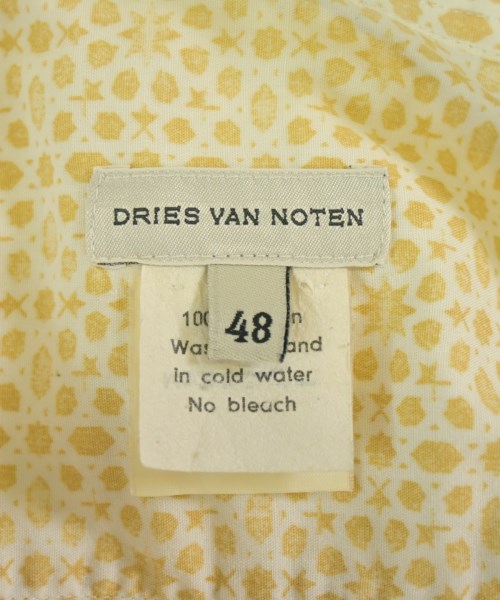 DRIES VAN NOTEN（ドリスヴァンノッテン）カジュアルシャツ 黄 サイズ:48(L位) メンズ/2200711435049