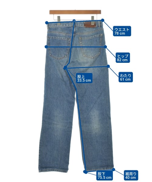 DRIES VAN NOTEN（ドリスヴァンノッテン）デニムパンツ 青 サイズ:27(XS位) メンズ/2200713375015