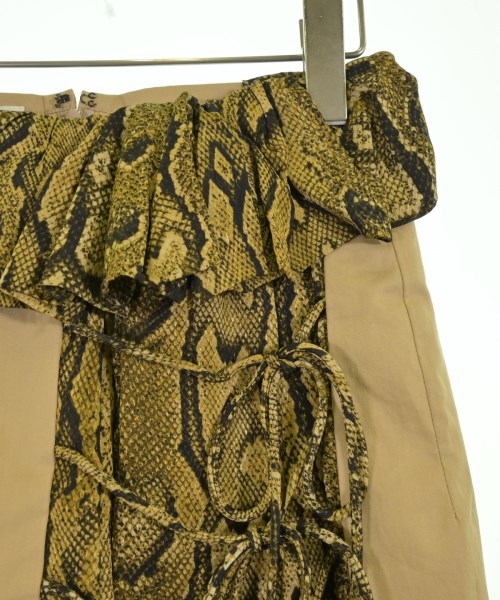 DRIES VAN NOTEN（ドリスヴァンノッテン）ひざ丈スカート ベージュ サイズ:34(XXS位) レディース/2200713856040