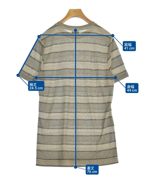 DRIES VAN NOTEN（ドリスヴァンノッテン）Tシャツ・カットソー グレー サイズ:M メンズ/2200715690031