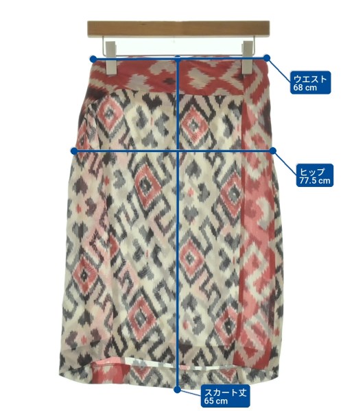DRIES VAN NOTEN（ドリスヴァンノッテン）ひざ丈スカート 白 サイズ:36(XS位) レディース/2200718303143
