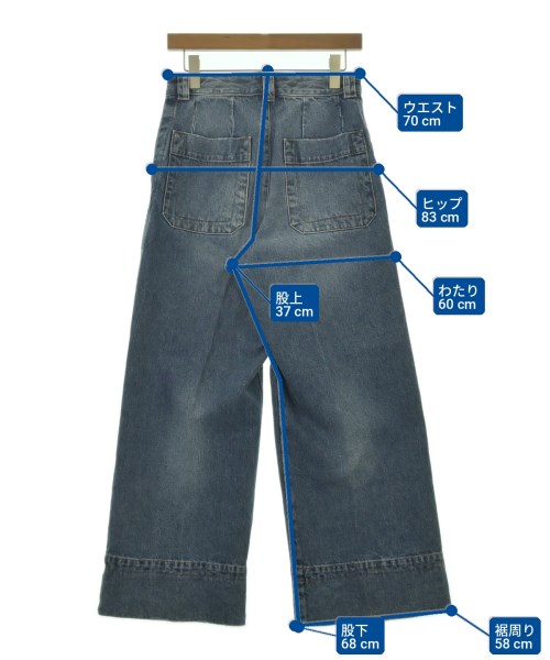 DRIES VAN NOTEN（ドリスヴァンノッテン）デニムパンツ 青 サイズ:34(XXS位) レディース/2200708795040