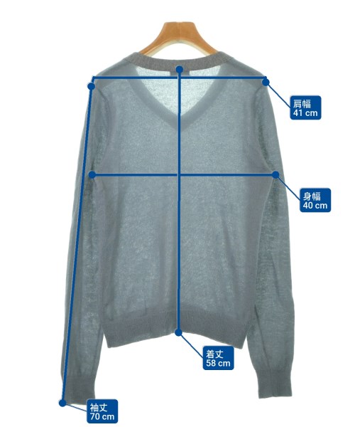 DRIES VAN NOTEN（ドリスヴァンノッテン）ニット・セーター グレー サイズ:S メンズ/2200645123081