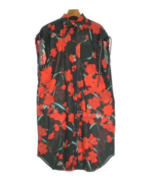 DRIES VAN NOTEN(ドリスヴァンノッテン)シャツワンピース 赤 サイズ:36(XS位)/2200645225013