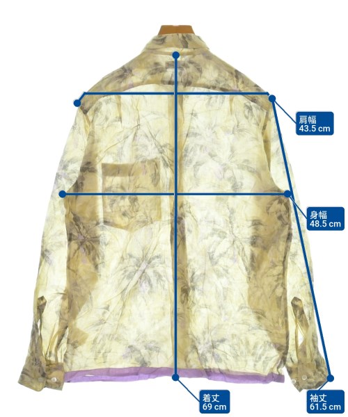 DRIES VAN NOTEN（ドリスヴァンノッテン）カジュアルシャツ 黄 サイズ:44(S位) メンズ/2200645937107