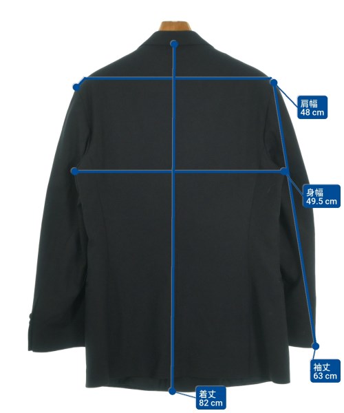 DRIES VAN NOTEN（ドリスヴァンノッテン）カジュアルジャケット 黒 サイズ:50(XL位) メンズ/2200636189041