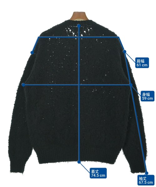 DRIES VAN NOTEN（ドリスヴァンノッテン）ニット・セーター 黒 サイズ:S メンズ/2200648875055