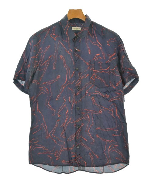 DRIES VAN NOTEN(ドリスヴァンノッテン)カジュアルシャツ 紺 サイズ:48(L位)/2200649568031