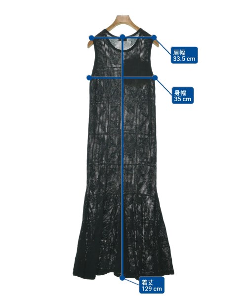 DRIES VAN NOTEN（ドリスヴァンノッテン）ワンピース 黒 サイズ:46(XL位) レディース/2200650148017