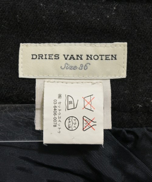 DRIES VAN NOTEN（ドリスヴァンノッテン）ひざ丈スカート 黒 サイズ:36(XS位) レディース/2200653586045
