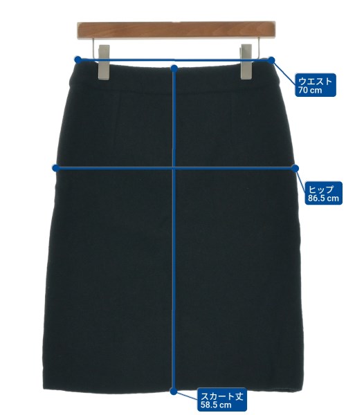 DRIES VAN NOTEN（ドリスヴァンノッテン）ひざ丈スカート 黒 サイズ:36(XS位) レディース/2200653586045
