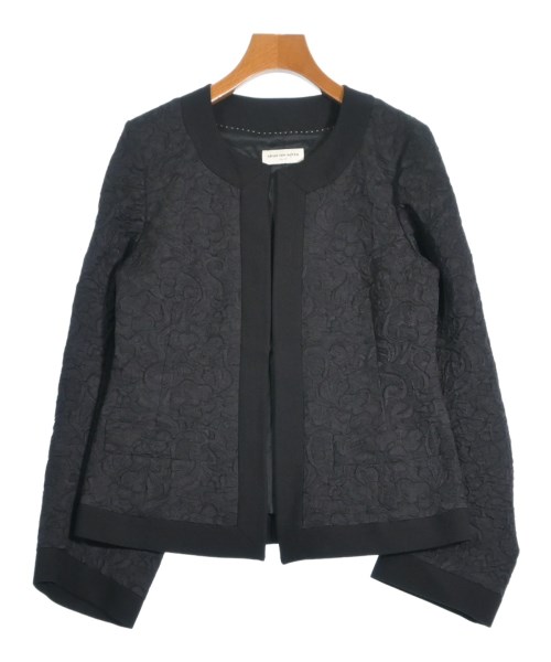 DRIES VAN NOTEN(ドリスヴァンノッテン)ノーカラージャケット 黒 サイズ:38(S位)/2200653591056