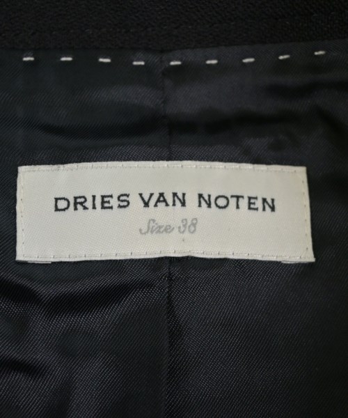 DRIES VAN NOTEN（ドリスヴァンノッテン）ノーカラージャケット 黒 サイズ:38(S位) レディース/2200653591056