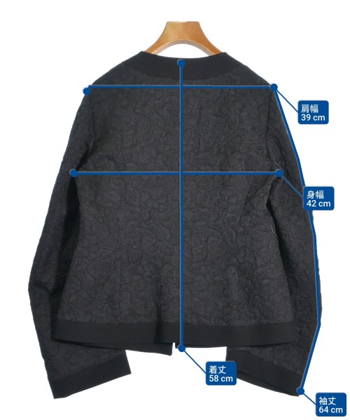 DRIES VAN NOTEN（ドリスヴァンノッテン）ノーカラージャケット 黒 サイズ:38(S位) レディース/2200653591056