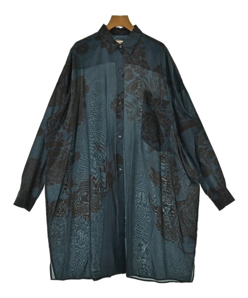 DRIES VAN NOTEN(ドリスヴァンノッテン)カジュアルシャツ 紺 サイズ:S/2200700832330