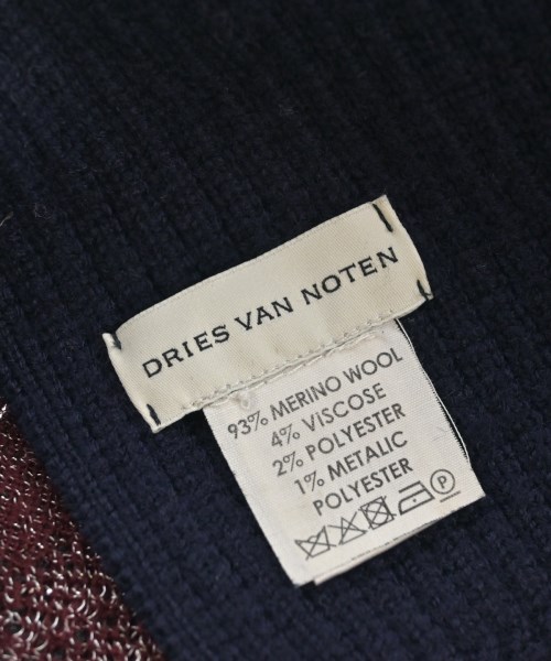 DRIES VAN NOTEN（ドリスヴァンノッテン）マフラー 紺 サイズ:- レディース/2200699316279