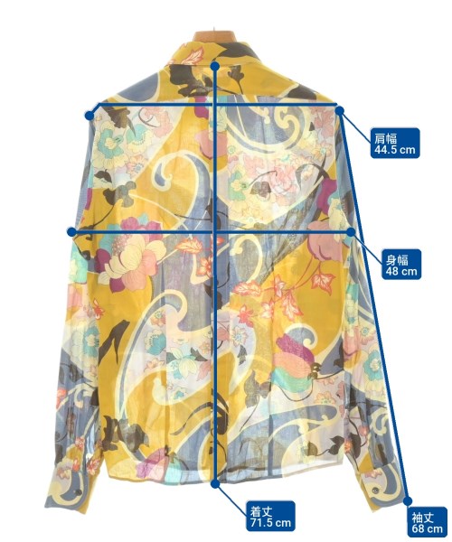 DRIES VAN NOTEN（ドリスヴァンノッテン）カジュアルシャツ 黄 サイズ:48(L位) メンズ/2200703876171