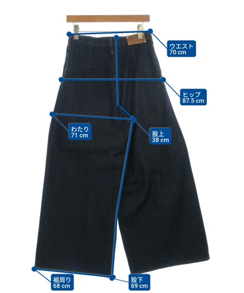 DRIES VAN NOTEN（ドリスヴァンノッテン）デニムパンツ 紺 サイズ:XS レディース/2200704156036