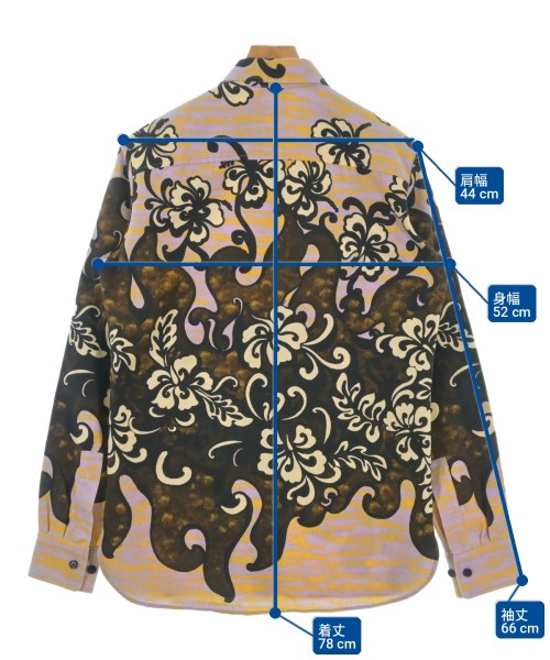 DRIES VAN NOTEN（ドリスヴァンノッテン）カジュアルシャツ 茶 サイズ:48(L位) メンズ/2200704436022