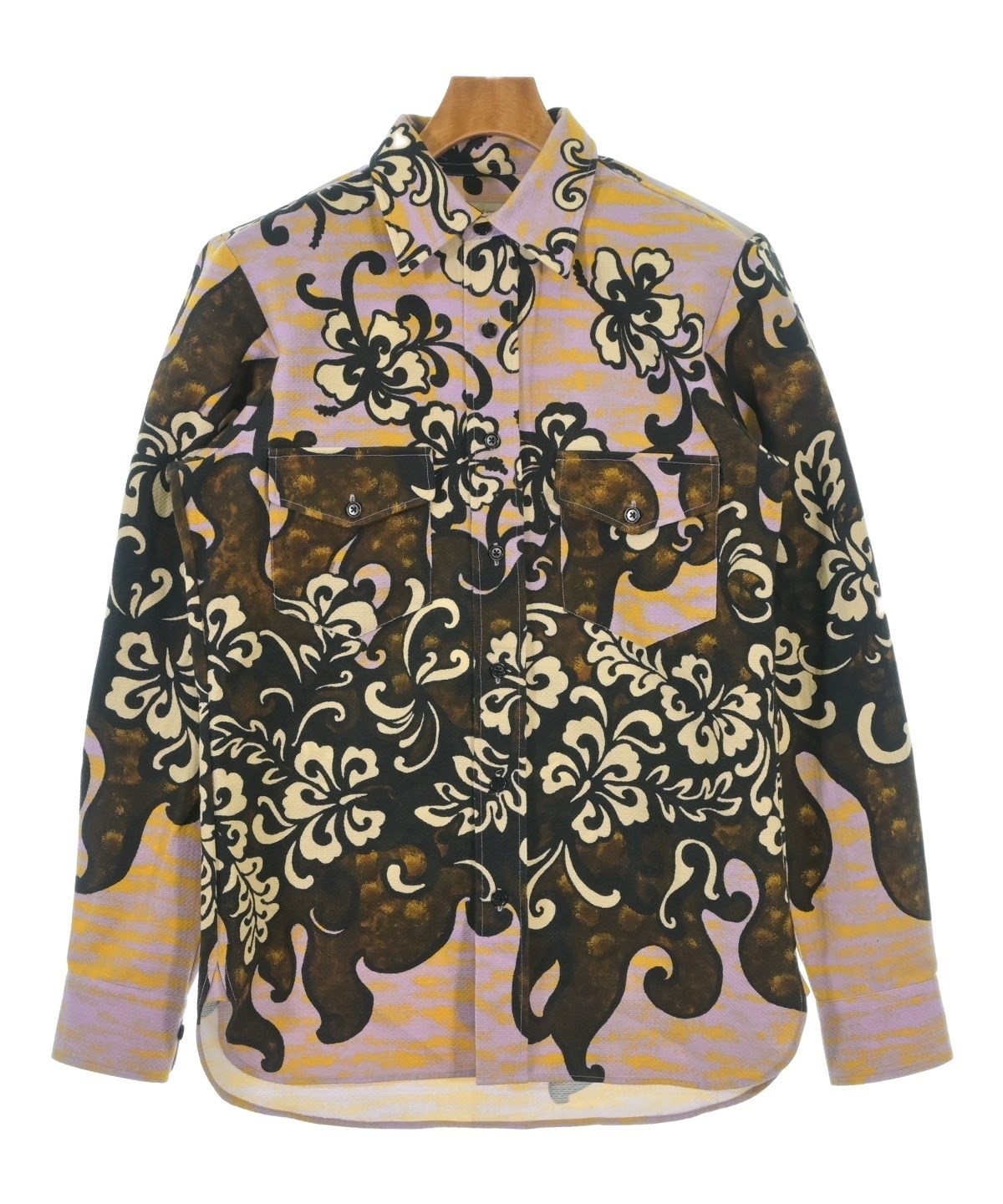 DRIES VAN NOTEN（ドリスヴァンノッテン）カジュアルシャツ 茶 サイズ