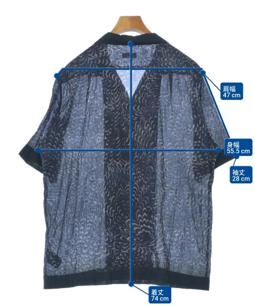 DRIES VAN NOTEN（ドリスヴァンノッテン）カジュアルシャツ 紺 サイズ:50(XL位) メンズ/2200704333147