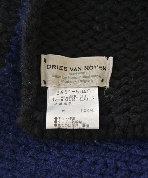 DRIES VAN NOTEN（ドリスヴァンノッテン）マフラー 紺 サイズ:- メンズ/2200703929846