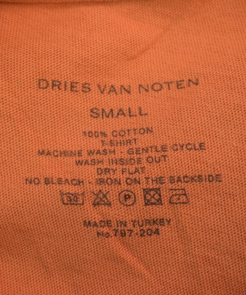 DRIES VAN NOTEN（ドリスヴァンノッテン）Tシャツ・カットソー オレンジ サイズ:S メンズ/2200705408318
