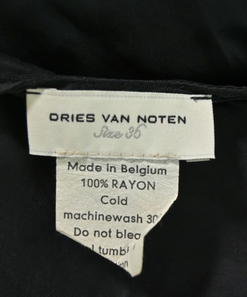DRIES VAN NOTEN（ドリスヴァンノッテン）ワンピース 黒 サイズ:36(XS位) レディース/2200706167030