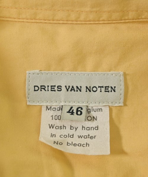 DRIES VAN NOTEN（ドリスヴァンノッテン）カジュアルシャツ 黄 サイズ:46(M位) メンズ/2200709361022
