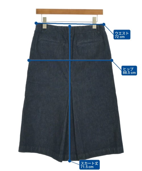 DRIES VAN NOTEN（ドリスヴァンノッテン）ロング・マキシ丈スカート 紺 サイズ:36(XS位) レディース/2200710368010