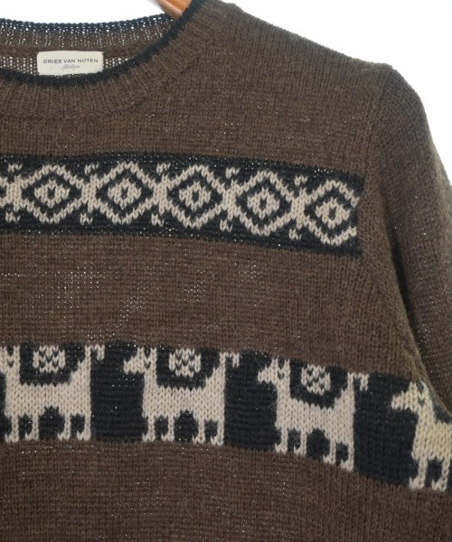 DRIES VAN NOTEN（ドリスヴァンノッテン）ニット・セーター 茶 サイズ:M メンズ/2200659203052