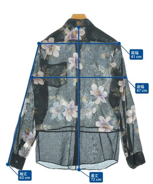 DRIES VAN NOTEN（ドリスヴァンノッテン）カジュアルシャツ 紺 サイズ:44(S位) メンズ/2200663299010