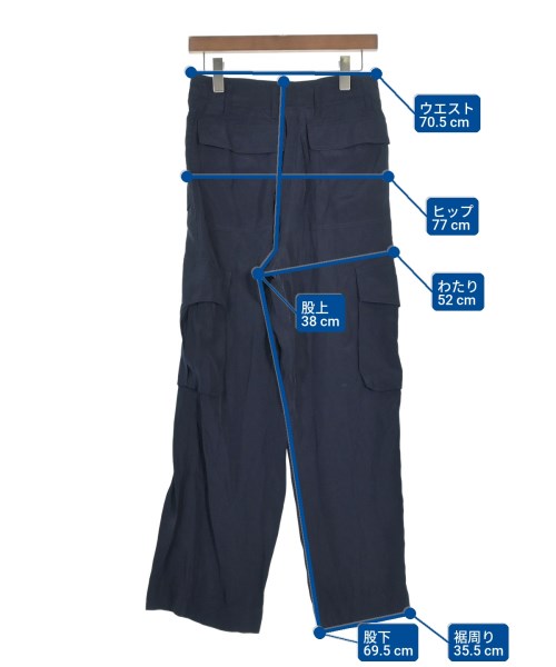 DRIES VAN NOTEN（ドリスヴァンノッテン）カーゴパンツ 紺 サイズ:34(XS位) レディース/2200655424161