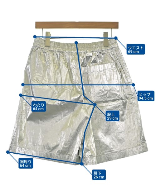 DRIES VAN NOTEN（ドリスヴァンノッテン）ショートパンツ シルバー サイズ:36(XS位) レディース/2200660624075