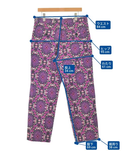 DRIES VAN NOTEN（ドリスヴァンノッテン）スラックス 紫 サイズ:50(XL位) メンズ/2200663839254