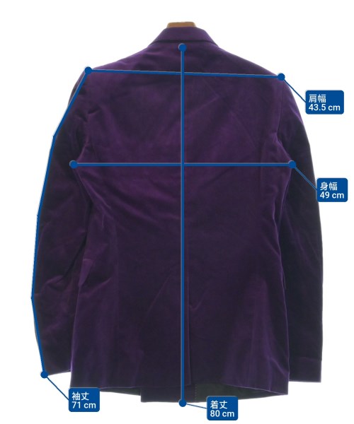 DRIES VAN NOTEN（ドリスヴァンノッテン）テーラードジャケット 紫 サイズ:50(XL位) メンズ/2200663839308