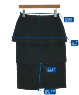 DRIES VAN NOTEN（ドリスヴァンノッテン）ひざ丈スカート 黒 サイズ:34(XXS位) レディース/2200664895181