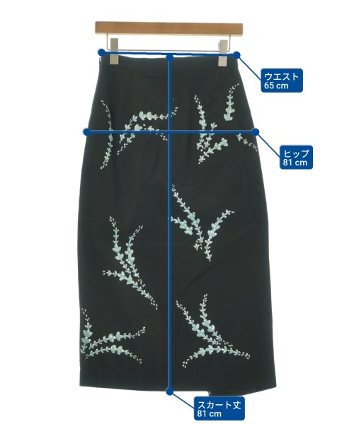 DRIES VAN NOTEN（ドリスヴァンノッテン）ロング・マキシ丈スカート 黒 サイズ:34(XXS位) レディース/2200662876168
