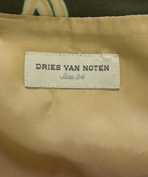 DRIES VAN NOTEN（ドリスヴァンノッテン）ひざ丈スカート カーキ サイズ:34(L位) レディース/2200662876199