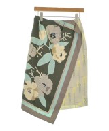 DRIES VAN NOTEN（ドリスヴァンノッテン）ひざ丈スカート カーキ サイズ:34(L位) レディース/2200662876199