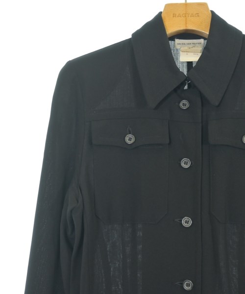 DRIES VAN NOTEN（ドリスヴァンノッテン）シャツワンピース 黒 サイズ:36(XS位) レディース/2200666111029
